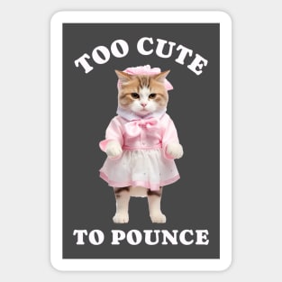 Too Cute Kitten Sticker